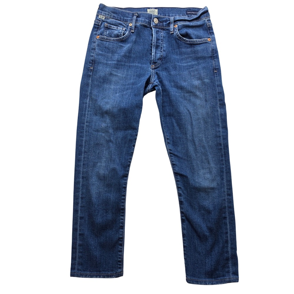 Citizens of Humanity Emerson Petite Slim Boyfriend Jeans Blue Size 24 Button Fly